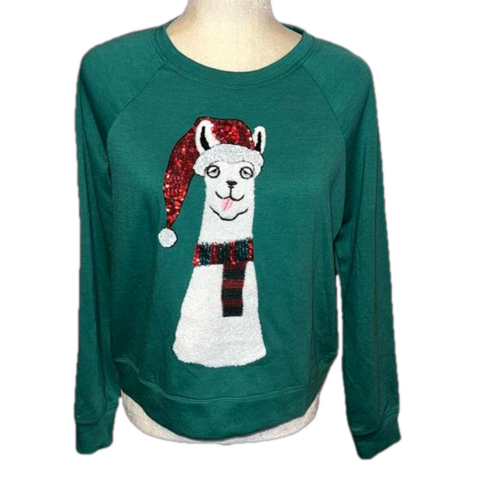 Philosophy Holiday Christmas Llama Jersey Shirt PS